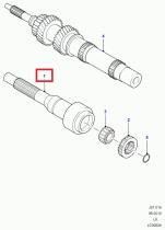 LAND ROVER LR019936 - EJE CON COJINETE