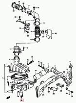 SANTANA 13887-58B00 - FLAP, AIR CLEANER SIDE