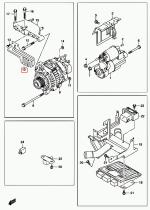 SANTANA 31614-84A00 - TAPA ALTERNADOR