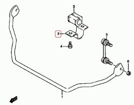 SANTANA 42415-66D00 - SOPORTE DEL.BARRA ESTABILIZ