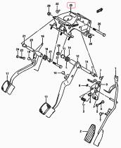 SANTANA 49710-60B50 - SOPORTE PEDALES