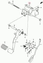 SANTANA 49710-81AG0 - BRACKET, PEDAL