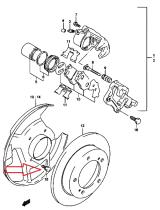 SANTANA 55391-85C00 - TORNILLO FRENO DELANTERO