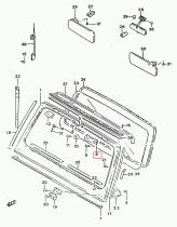 SANTANA 72414-80000-5PK - SOPORTE APOYO VENTANA DEL.