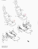 SANTANA 85105-81A00 - CUSHION SUB ASSY,FR SEAT