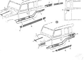 LAND ROVER 203907 - BANDA DECORATIVA