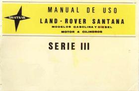 LAND ROVER MI00002 - MANUAL DE USO   LAND ROVER SANTANA