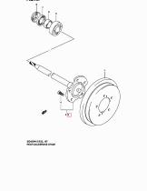 SUZUKI 44220-68810-000 - EJE,RUEDA TRASERA IZQ.