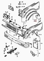 SANTANA 77120-80810-281 - EXTENSION, GUARDABARROS IZQ.