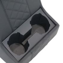 EXMOOR TRIM EXT024PREM-DXSLB - PREMIUM XL CUBBY BOX DIAMOND XS BLACK LEATHER BLACK STITCH