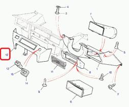 LAND ROVER MWC6443 - CONJUNTO DE ALOJAMIENTO-RADIO-TABLERO DE MANDOS