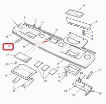 LAND ROVER MUC9558 - GUARNICIÓN, RH