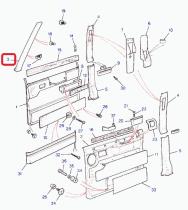 LAND ROVER MUC5792 - ACABADO-MONTANTE A, RH