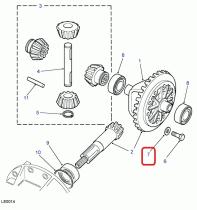 LAND ROVER 593693 - ARANDELA PLANA