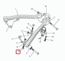 LAND ROVER BX110091L - PERNO, M10 X 45 (PRECIO UNTARIO)