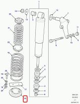 LAND ROVER NRC4317 - ASENTAMIENTO INFERIOR MUELLE SUSPENSION