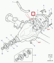 LAND ROVER RTC1139 - JUNTA-DIFERENCIAL-TAPA DE PLACA