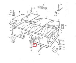 LAND ROVER 330348 - PLACA CARROCERÍA FRENO MANO