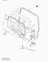 SUZUKI 84571-76J01-000 - LUNA PORTON TRASERO