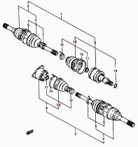 SUZUKI 44119-71C11-000 - GUARDAPOLVOS PALIER