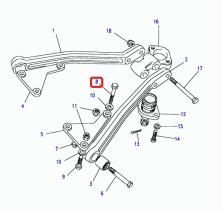 LAND ROVER BX110111L - PERNO, CABEZA HEXAGONAL, M10 X 55