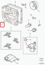 LAND ROVER XBC105170R - FARO-ALUMBRADO DELANTERO, LH  USADO