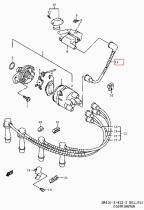 SUZUKI 33710-75F00-000 - CABLE,ALTA TENSION,N1