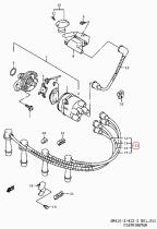 SUZUKI 33705-75F03-000 - JGO.CABLES ALTA TENSION