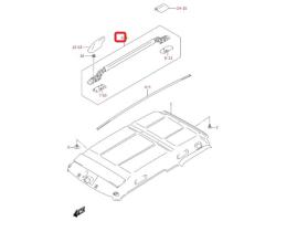 SUZUKI 78220-81A10-1YN - RAIL DE TECHO IZQ. NEGRO