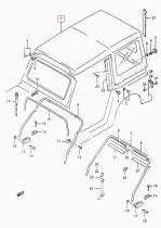 SUZUKI 78310-83047-40U - CAPOTA SAMURAI NEGRA