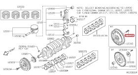 NISSAN 12315VK500 - PERNO VOLANTE MOTOR