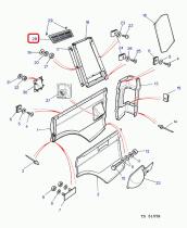 LAND ROVER 390515 - PAREJA RELILLAS EXTRACTOR AIRE ALETA TRASERA